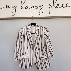 Striped Linen Blazer